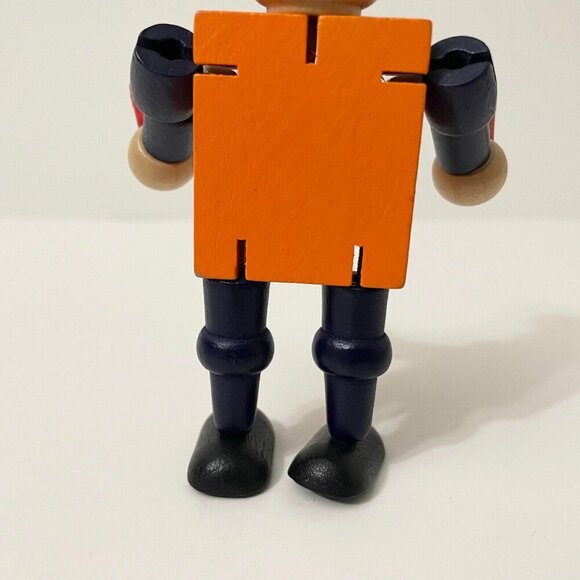 Turkish Airlines Small Wooden Toy Plane Coordinator Moveable Arms and Legs - Picture 9 of 16